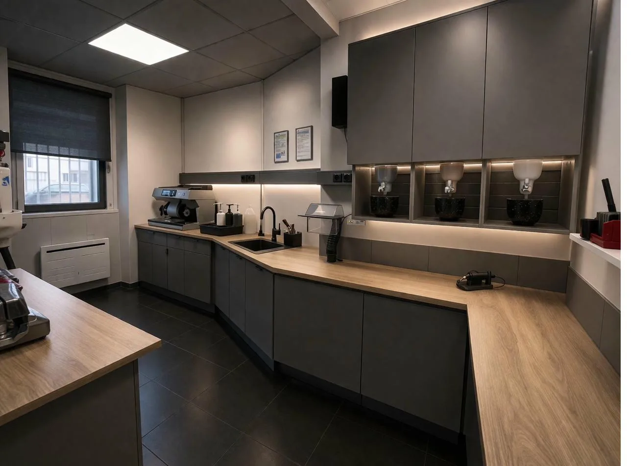 Zone de fabrication artisanale de prothèses dentaires adjointes