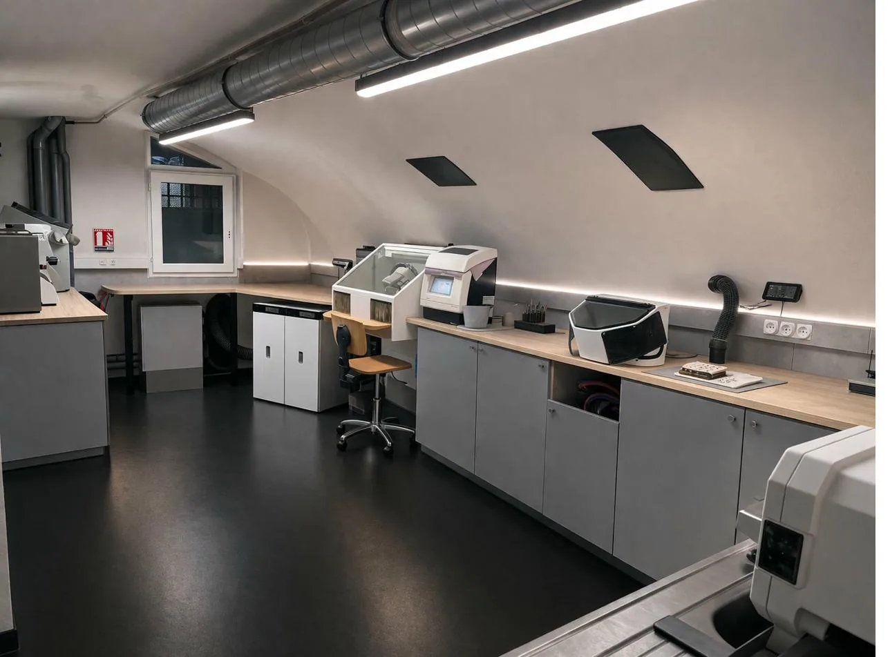 Matériaux haute qualité et espace de polissage des prothèses dentaires